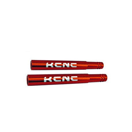 Prolongateurs de valves KCNC ALUMINIUM 6061 50mm Rouge