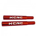 Prolongateurs de valves KCNC ALUMINIUM 6061 50mm Rouge