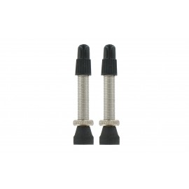 PARTS 8.3 2 Kit de 2 Valves Tubeless 44mm Argent obus démontable - NEUF