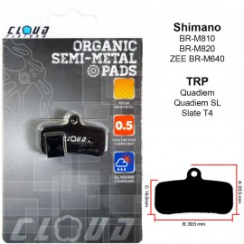 CLOUD plaquettes de freins SHIMANO SAINT/ZEE/ M640/M810/M820 organiques